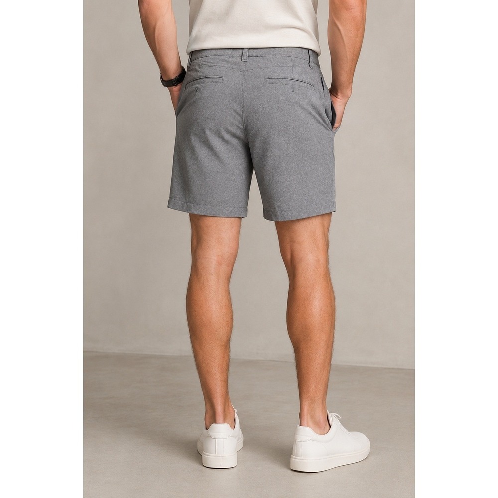 Lululemon Commission Short Qwick Oxford 9" Relaxed Golf Shorts Gray Mens SZ 33
